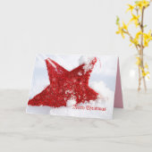 Carte joyeux noël (Fleur jaune)