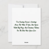 Carte Joyeux Noël (Dos)