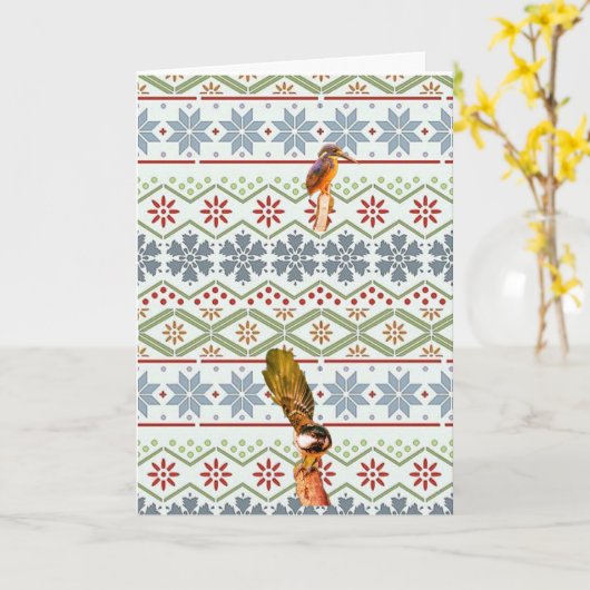 Carte Joyeux Noël ! (Fleur jaune)