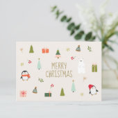 Carte Joyeux Noël (Debout devant)