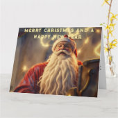 Carte Joyeux Noël (Fleur jaune)