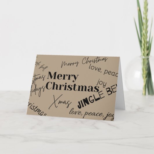 Carte Joyeux Noël (Devant)