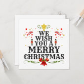 Carte Joyeux Noël (Devant/Arrière en situation)