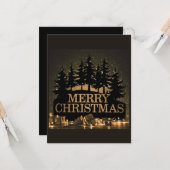 Carte Joyeux Noël (Devant/Arrière en situation)