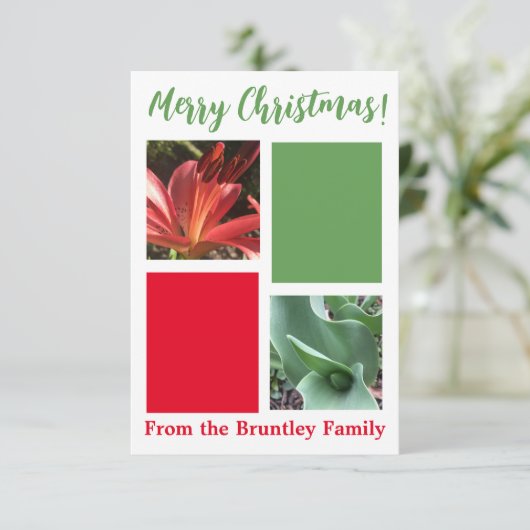 Carte "Joyeux Noël !" (Debout devant)