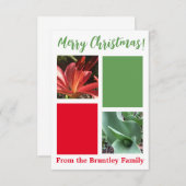 Carte "Joyeux Noël !" (Devant / Derrière)