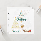 Carte Joyeux Noël (Devant/Arrière en situation)