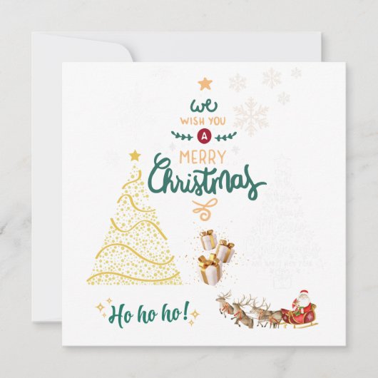 Carte Joyeux Noël (Devant)