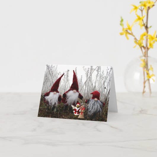 Carte Joyeux Noël. (Fleur jaune)