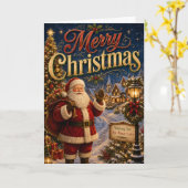 Carte Joyeux Noël (Fleur jaune)