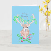 Carte Joyeux Noël (Fleur jaune)