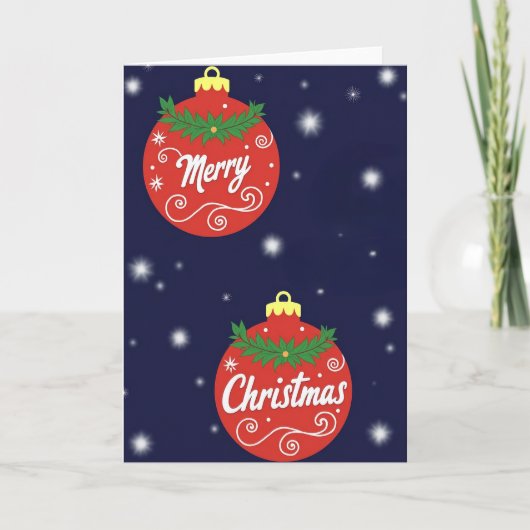 Carte Joyeux Noël (Devant)