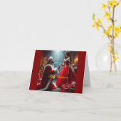 Carte Joyeux Noël (Fleur jaune)