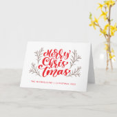 Carte Joyeux Noël (Fleur jaune)