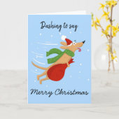 Carte Joyeux Noël (Fleur jaune)