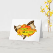 Carte Joyeux Noël (Fleur jaune)