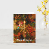 Carte Joyeux Noël (Fleur jaune)