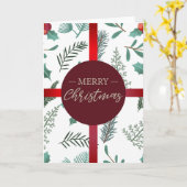 Carte Joyeux Noël (Fleur jaune)