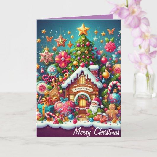 Carte Joyeux Noël10 (Orchidée)