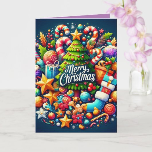 Carte Joyeux Noël11 (Orchidée)