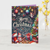 Carte Joyeux Noël14 (Fleur jaune)