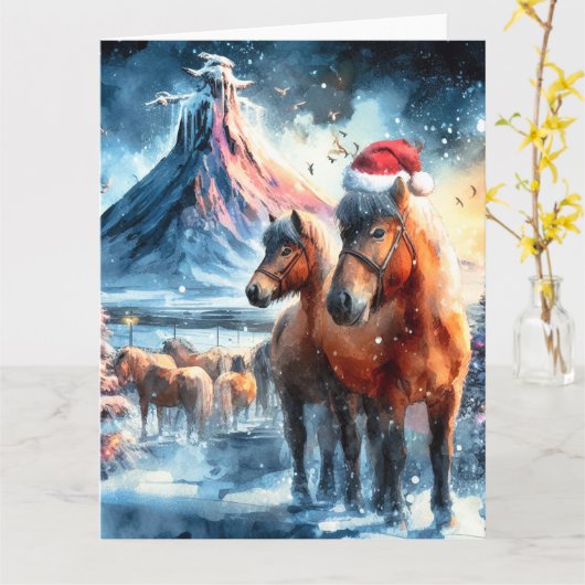 Carte Joyeux Noël - 11 (Fleur jaune)