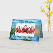 Carte Joyeux Noël 1557 Fête (Fleur jaune)