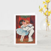 Carte Joyeux Noël (1905) (Fleur jaune)