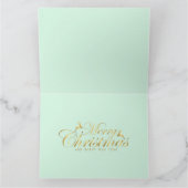 Carte Joyeux Noël 1950 de la Vintage dame d'or (Intérieur)