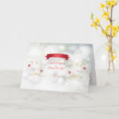 Carte Joyeux Noël 2024 et Bonne Année ! NOËL (Fleur jaune)