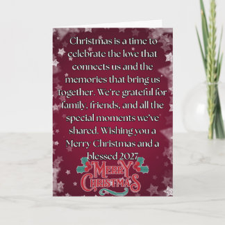 Carte Joyeux Noël 2026