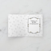Carte Joyeux Noël 2 Arbre Stocker Snowman (Intérieur)