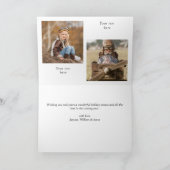 Carte Joyeux Noël 2 Fête de la photo (Intérieur)