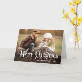 Carte Joyeux Noël 2 Fête de la photo (Fleur jaune)