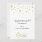 Carte Joyeux Noël 3 PHOTO voeux de Noël (Dos)