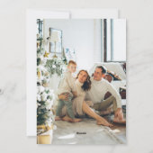 Carte Joyeux Noel 4 Photo Flat Holiday (Dos)