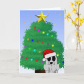 Carte Joyeux Noël à BOO ! (Fleur jaune)