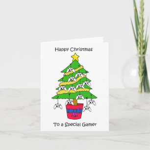 Carte Joyeux Noël à Gamer