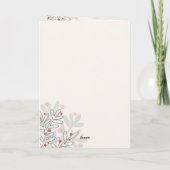 Carte Joyeux Noël à la main gui (Dos)