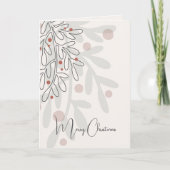 Carte Joyeux Noël à la main gui (Devant)