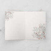 Carte Joyeux Noël à la main gui (Intérieur)
