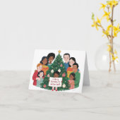 Carte Joyeux Noël à la Terre Mère (Fleur jaune)