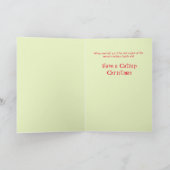 Carte Joyeux Noël à l'herbe à chat ! (Intérieur)