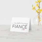 Carte Joyeux Noël à ma fiancée Engagé Mignonne voiture d (Fleur jaune)