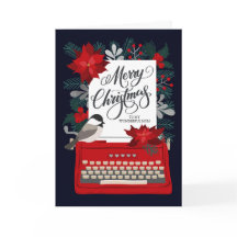 Joyeux Noël à ma mère avec une machine à écrire vi