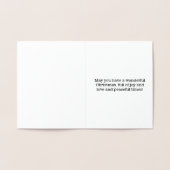 Carte "Joyeux Noël à ma nièce" (Intérieur)