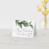 Carte Joyeux Noël à Ma Soeur du Frère Noël (Fleur jaune)