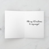 CARTE JOYEUX NOËL **À MON ANGE** (Intérieur)