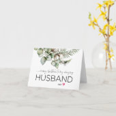 Carte Joyeux Noël à mon mari de la femme mignonne Noël (Fleur jaune)