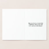 Carte "Joyeux Noël à mon Papa" (Intérieur)